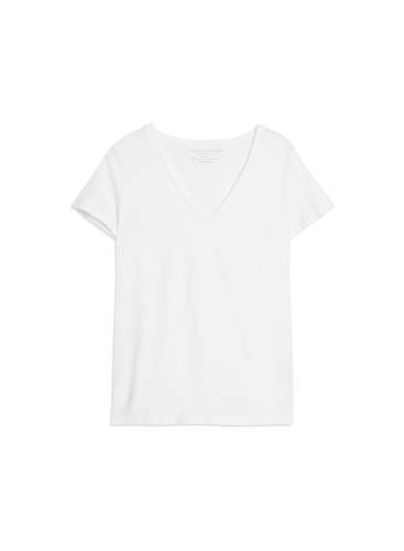 Julia Deluxe Cotton short sleeve V-neck t-Shirt