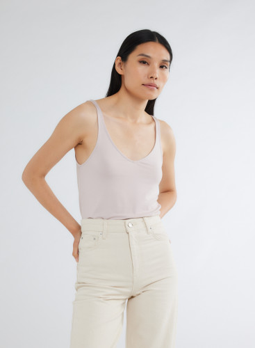 V-neck Tank Top in Viscose / Elastane